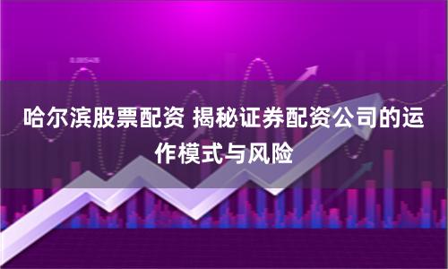 哈尔滨股票配资 揭秘证券配资公司的运作模式与风险